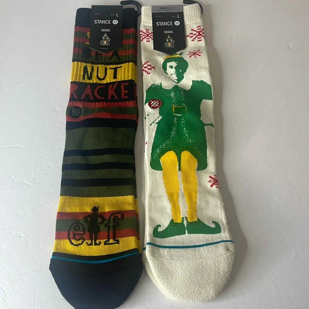 Stance ELF Christmas Socks (2 Pairs) Large